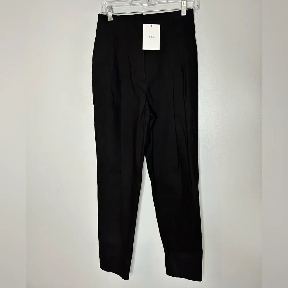 A.L.C Davon Flat Front Linen Blend Pants NWT
